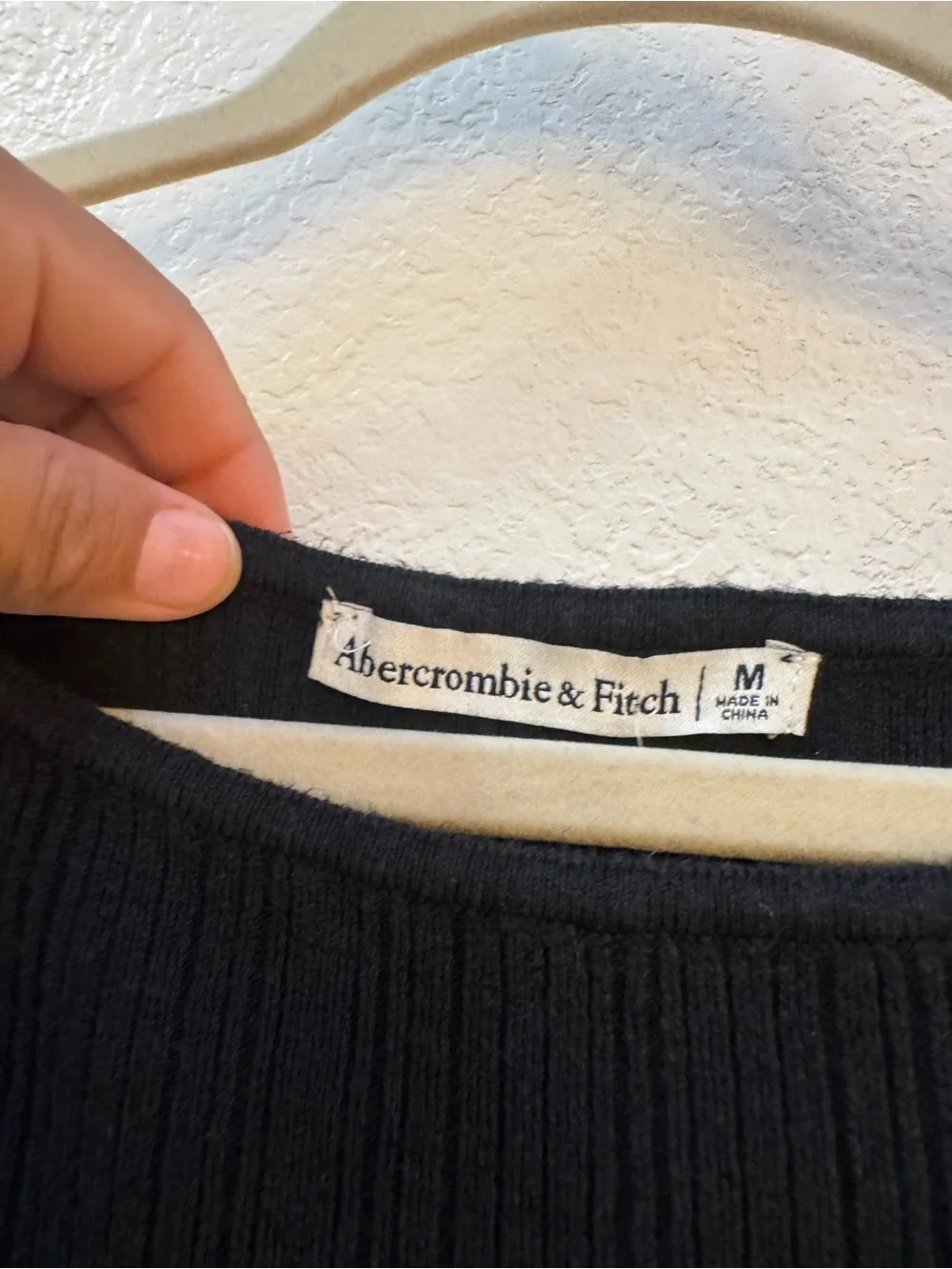 Abercrombie & Fitch Black and White Striped Maxi Dress